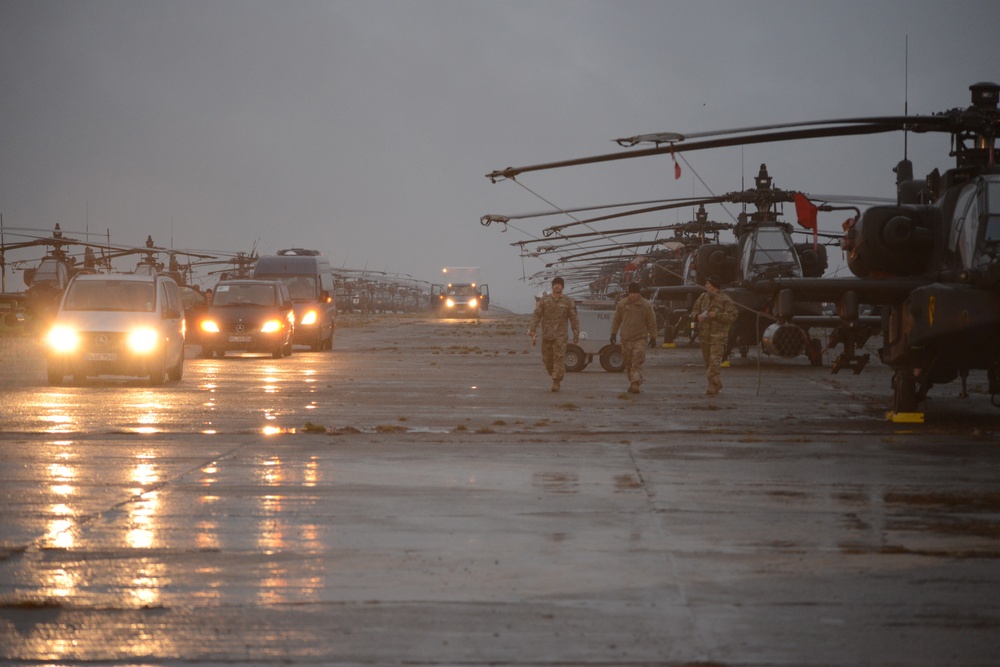 1st Air Cavalry Brigade, 1st Cavalry Division on Chièvres Air Base, Belgium during the Operation Atlantic Resolve