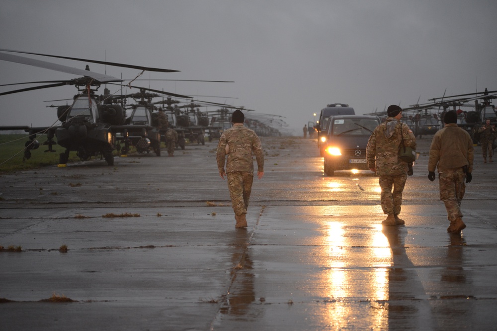 1st Air Cavalry Brigade, 1st Cavalry Division on Chièvres Air Base, Belgium during the Operation Atlantic Resolve