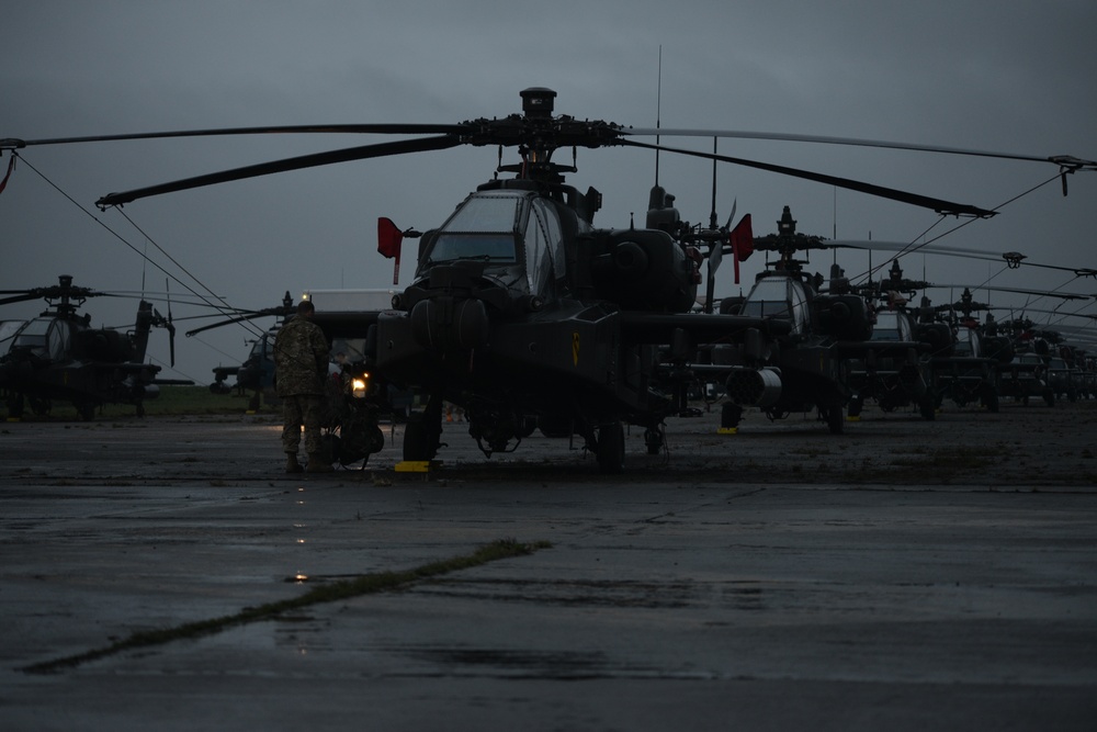 1st Air Cavalry Brigade, 1st Cavalry Division on Chièvres Air Base, Belgium during the Operation Atlantic Resolve