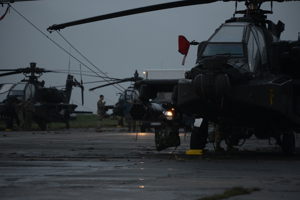 1st Air Cavalry Brigade, 1st Cavalry Division on Chièvres Air Base, Belgium during the Operation Atlantic Resolve