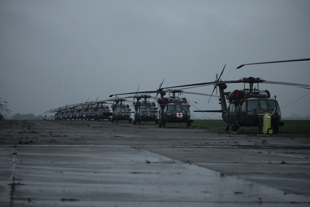 1st Air Cavalry Brigade, 1st Cavalry Division on Chièvres Air Base, Belgium during the Operation Atlantic Resolve