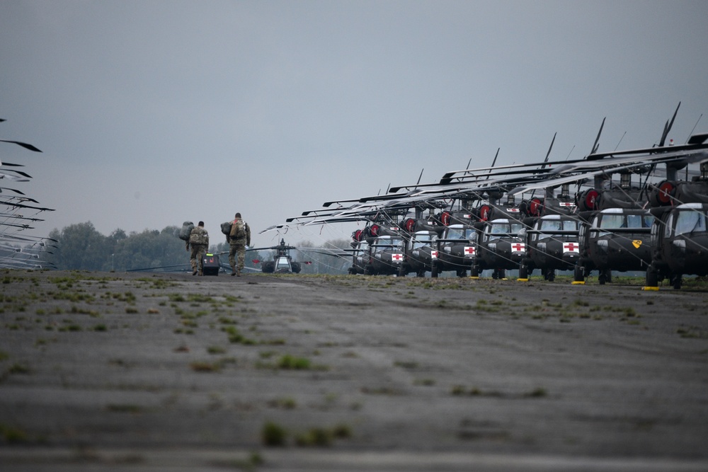 1st Air Cavalry Brigade, 1st Cavalry Division on Chièvres Air Base, Belgium during the Operation Atlantic Resolve