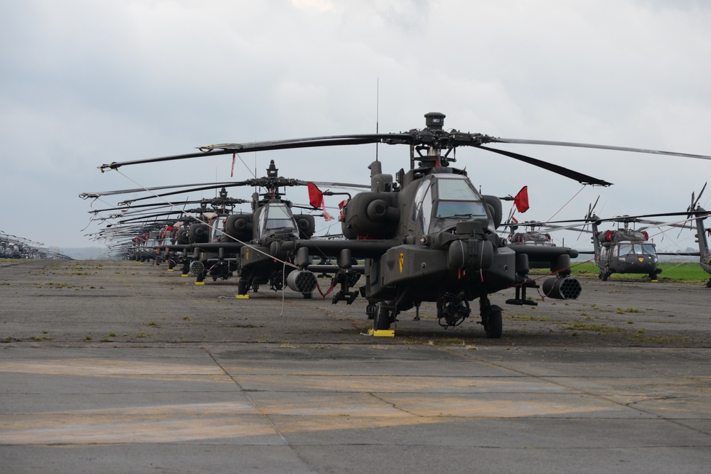 1st Air Cavalry Brigade, 1st Cavalry Division on Chièvres Air Base, Belgium during the Operation Atlantic Resolve