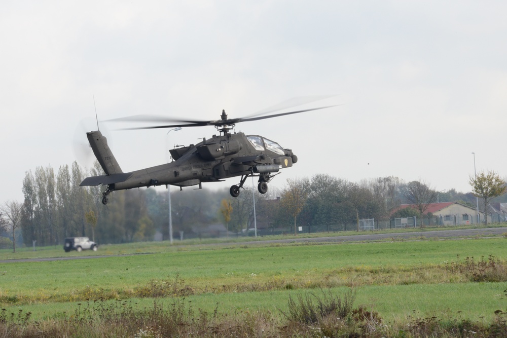 1st Air Cavalry Brigade, 1st Cavalry Division on Chièvres Air Base, Belgium during the Operation Atlantic Resolve