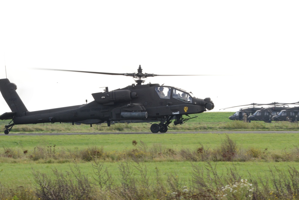 1st Air Cavalry Brigade, 1st Cavalry Division on Chièvres Air Base, Belgium during the Operation Atlantic Resolve