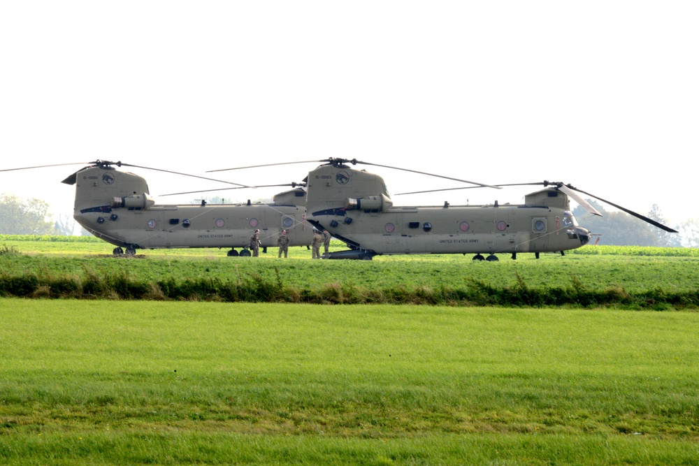 1st Air Cavalry Brigade, 1st Cavalry Division on Chièvres Air Base, Belgium during the Operation Atlantic Resolve