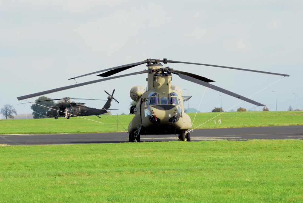 1st Air Cavalry Brigade, 1st Cavalry Division on Chièvres Air Base, Belgium during the Operation Atlantic Resolve