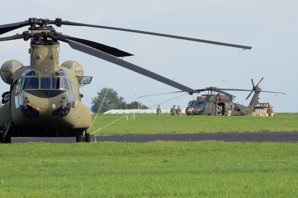 1st Air Cavalry Brigade, 1st Cavalry Division on Chièvres Air Base, Belgium during the Operation Atlantic Resolve