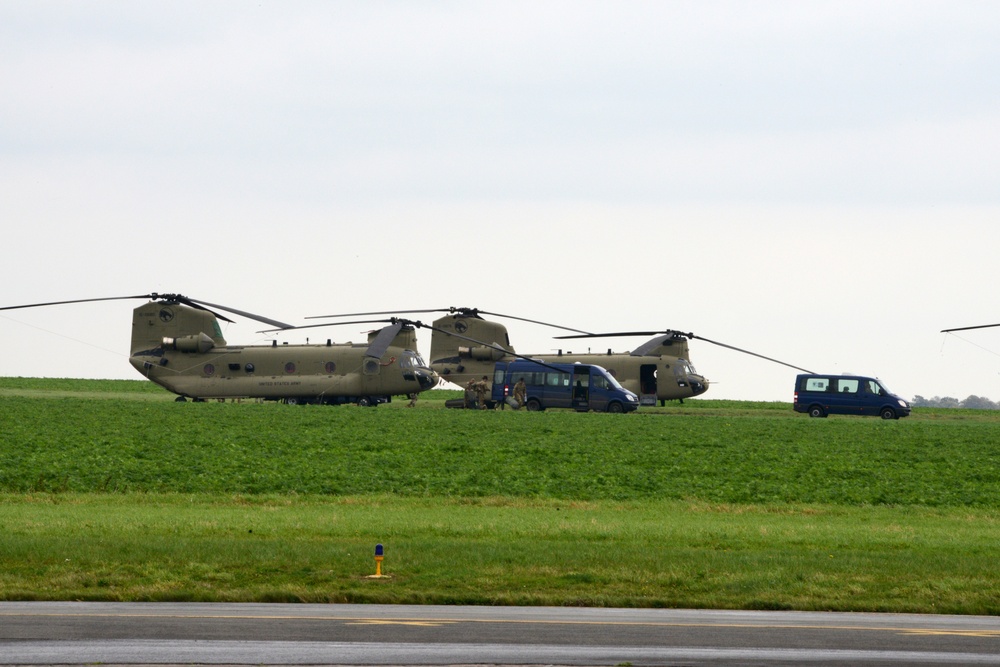 1st Air Cavalry Brigade, 1st Cavalry Division on Chièvres Air Base, Belgium during the Operation Atlantic Resolve