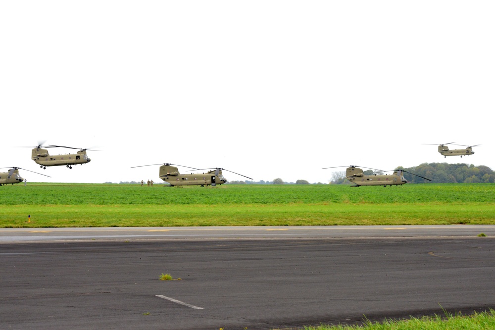 1st Air Cavalry Brigade, 1st Cavalry Division on Chièvres Air Base, Belgium during the Operation Atlantic Resolve