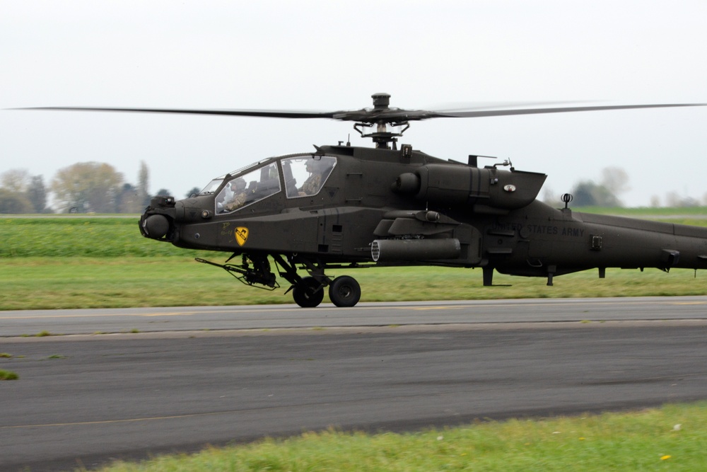 1st Air Cavalry Brigade, 1st Cavalry Division on Chièvres Air Base, Belgium during the Operation Atlantic Resolve