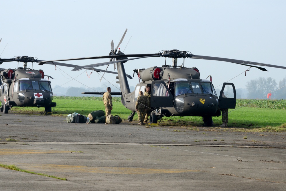 1st Air Cavalry Brigade, 1st Cavalry Division on Chièvres Air Base, Belgium during the Operation Atlantic Resolve