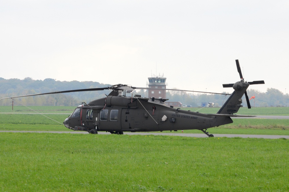 1st Air Cavalry Brigade, 1st Cavalry Division on Chièvres Air Base, Belgium during the Operation Atlantic Resolve