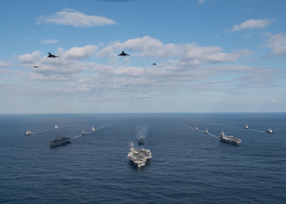 Carrier Strike Groups in Western Pacific