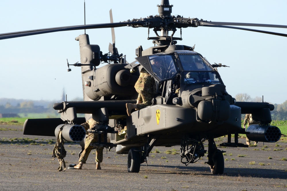 1st Air Cavalry Brigade, 1st Cavalry Division on Chièvres Air Base, Belgium during the Operation Atlantic Resolve