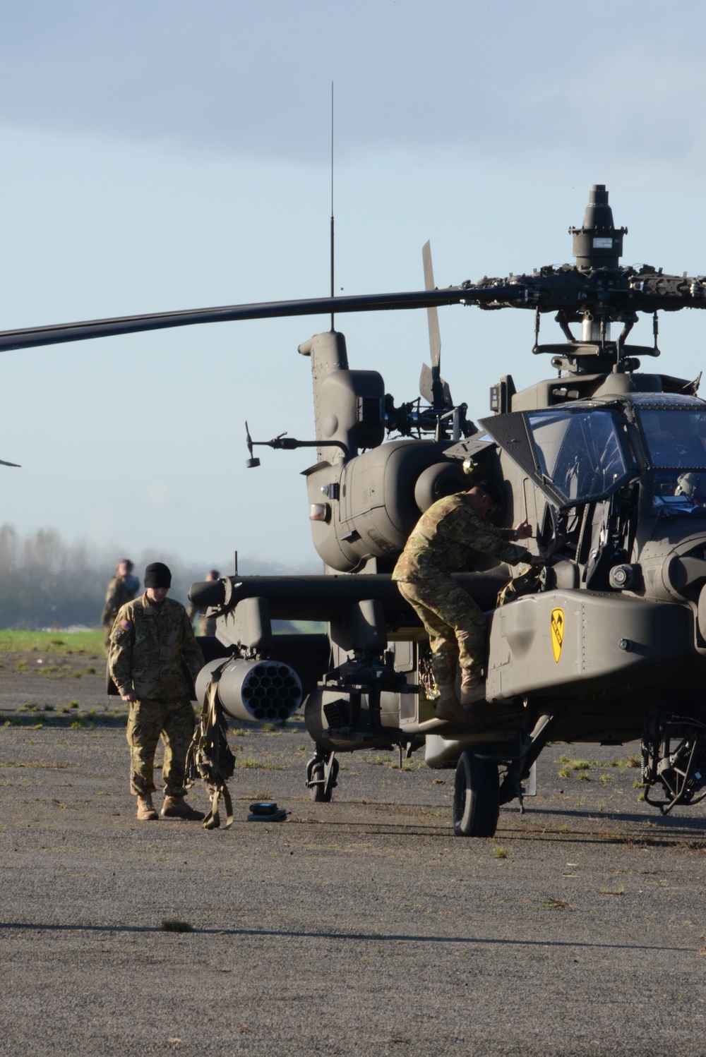 1st Air Cavalry Brigade, 1st Cavalry Division on Chièvres Air Base, Belgium during the Operation Atlantic Resolve