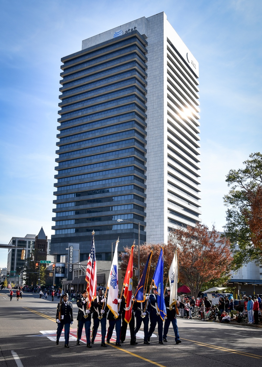 117 ARW March in Veterans Day Parade