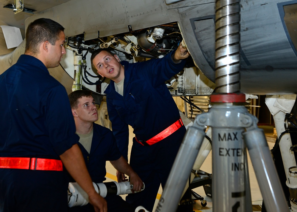 31 MXS sticks the landing: Airmen maintain landing gear