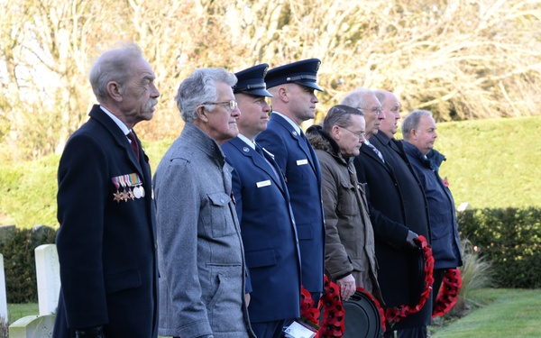 US Airmen honor fallen at Remembrance Day events