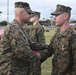 Major General Bellon awards Marines in the SPMAGTF-SC
