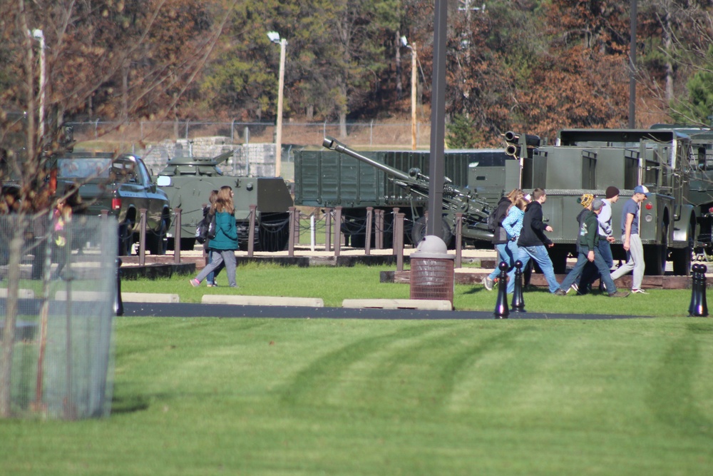 Sparta students visit Fort McCoy's Equipment Park