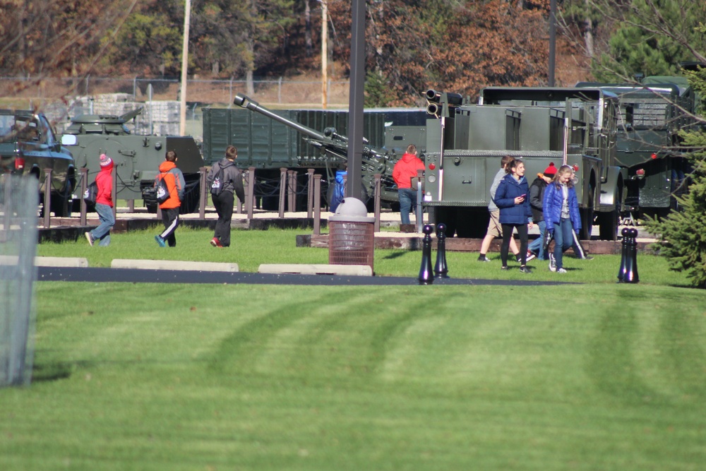 Sparta students visit Fort McCoy's Equipment Park