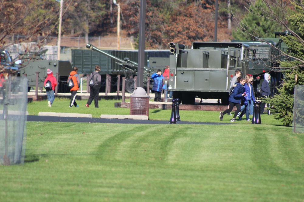 Sparta students visit Fort McCoy's Equipment Park