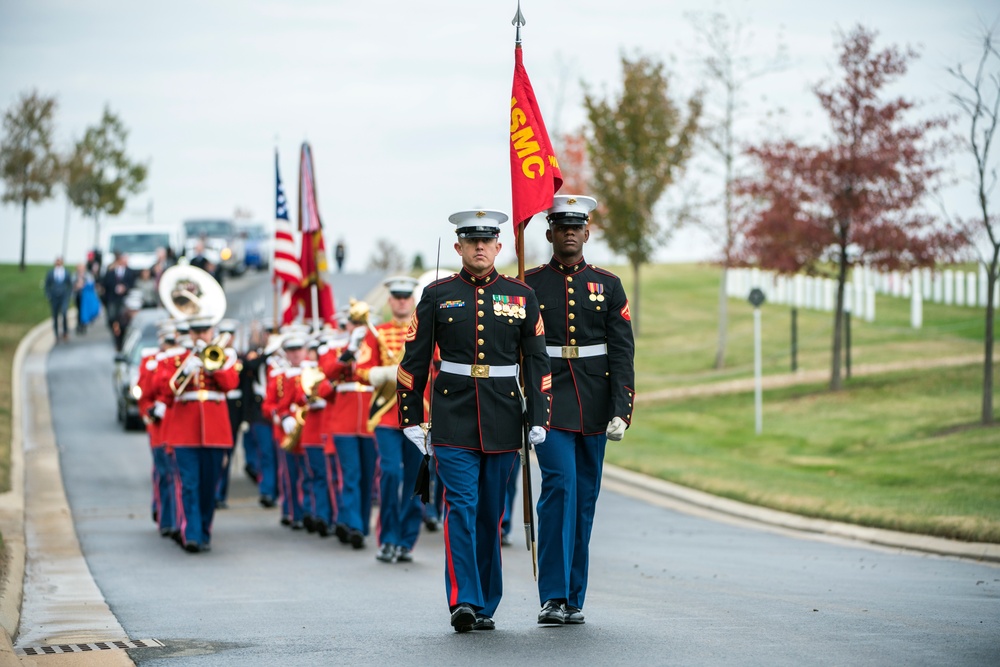 Graveside Service for U.S. Marine Corps. Cpl. Anthony Guerriero in Section 60 of Arlington National Cemetery