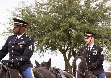 Caisson Funeral Honors for Gen. (Ret.) Cavazos