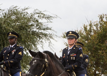 Caisson Funeral Honors for Gen. (Ret.) Cavazos