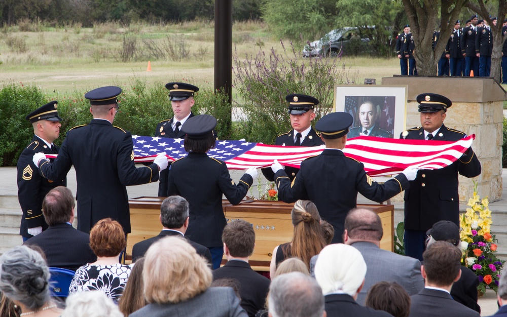 Caisson Funeral Honors for Gen. (Ret.) Cavazos