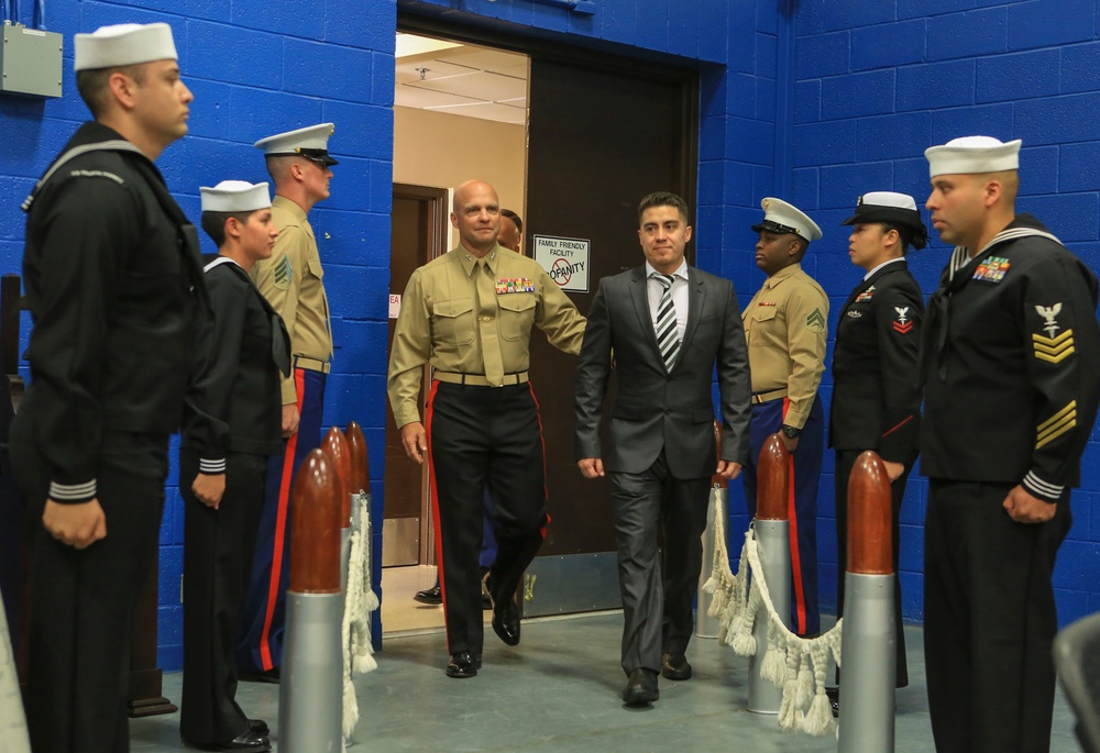 Marine Corps veteran Lance Cpl. Gonzalez receives award upgrade to Navy Cross