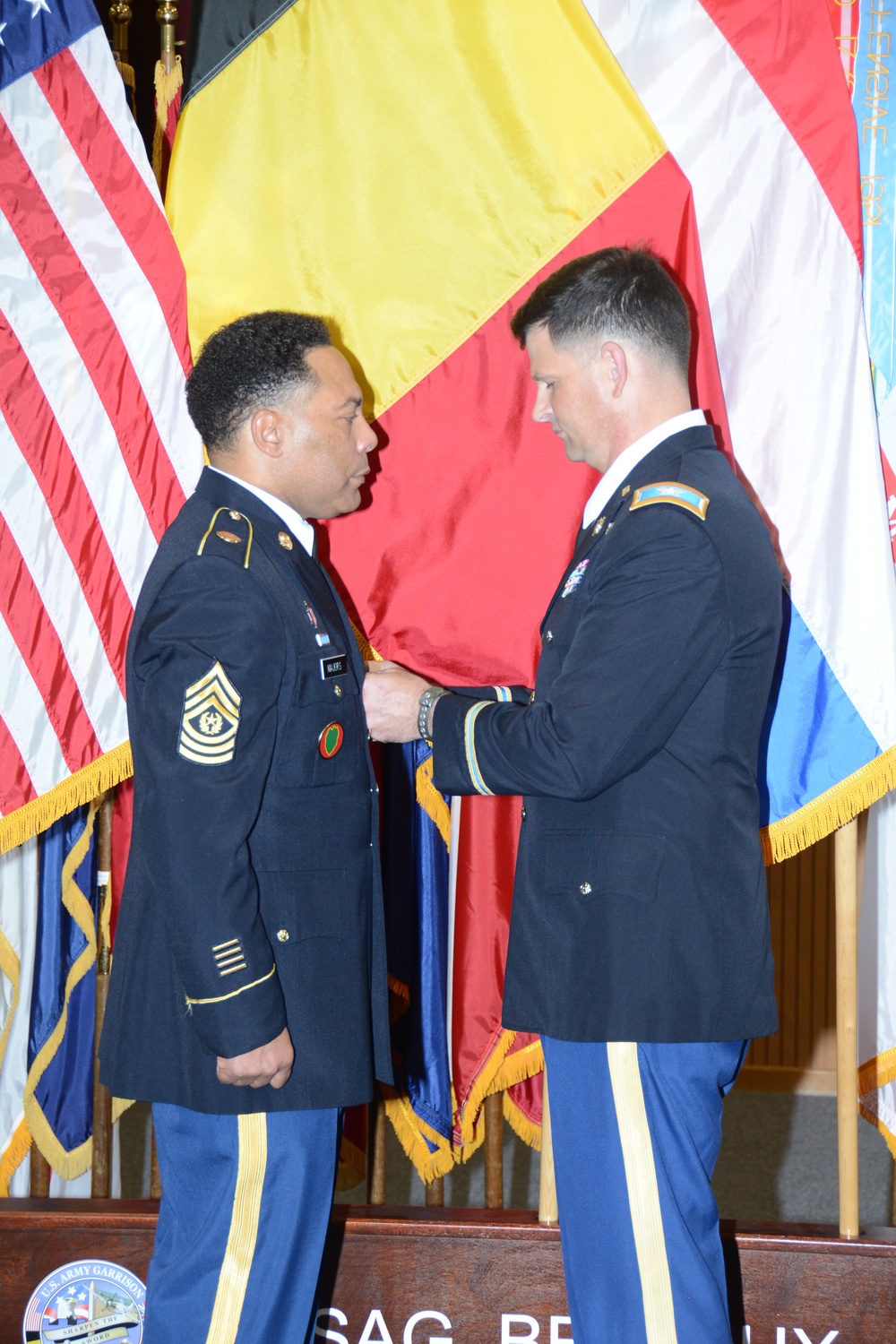 Command Sgt. Maj. William Majors' Retirement ceremony (U.S.Army Garrison Benelux)