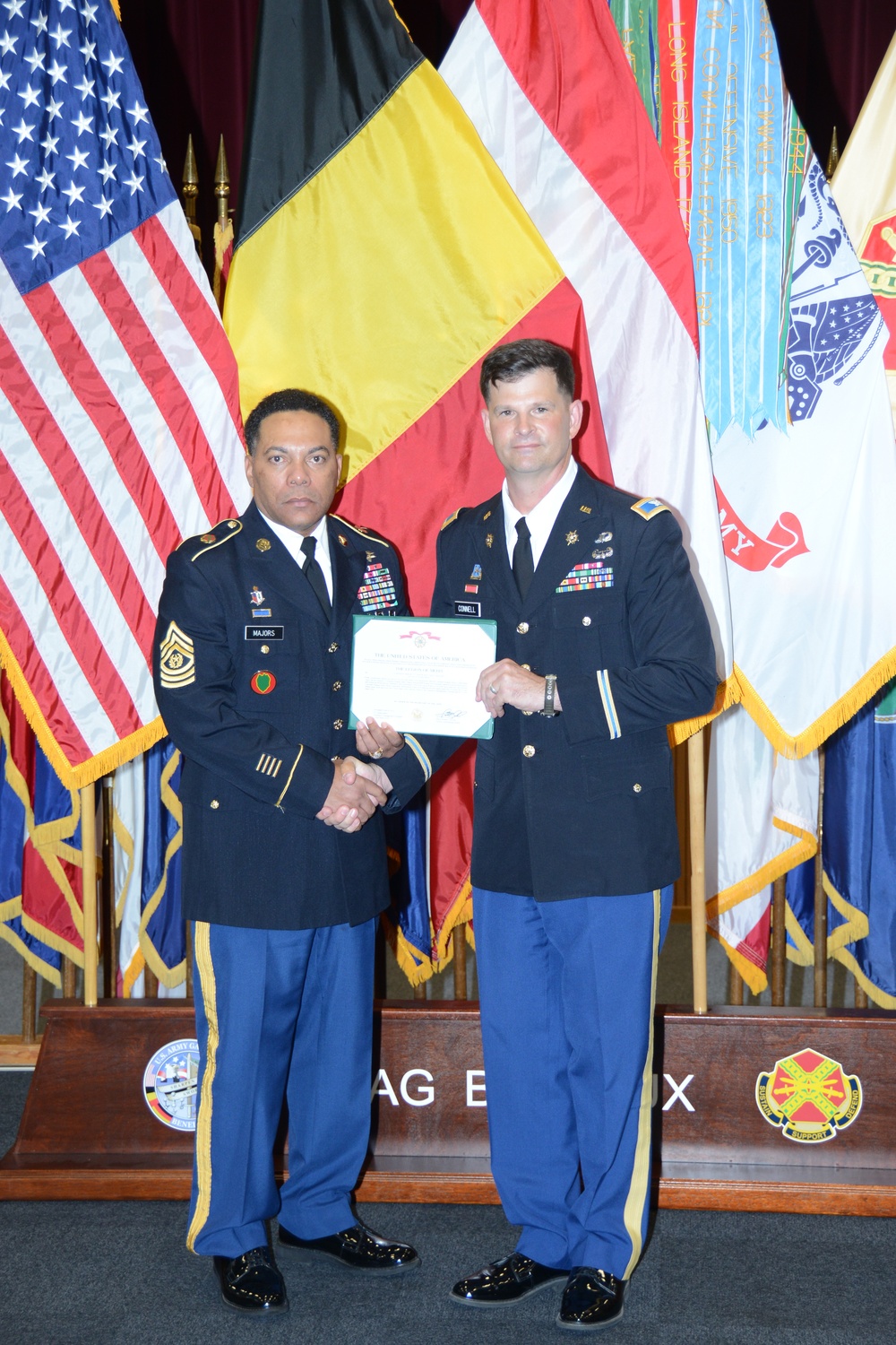 Command Sgt. Maj. William Majors' Retirement ceremony (U.S.Army Garrison Benelux)