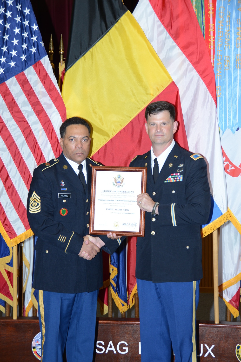 DVIDS - Images - Command Sgt. Maj. William Majors' Retirement Ceremony ...