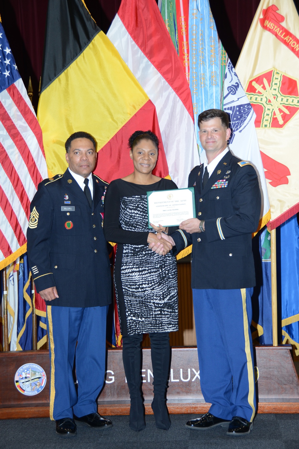 Command Sgt. Maj. William Majors' Retirement ceremony (U.S.Army Garrison Benelux)