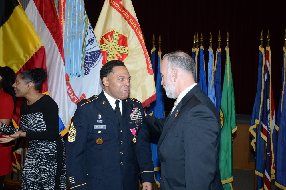 Command Sgt. Maj. William Majors' Retirement ceremony (U.S.Army Garrison Benelux)