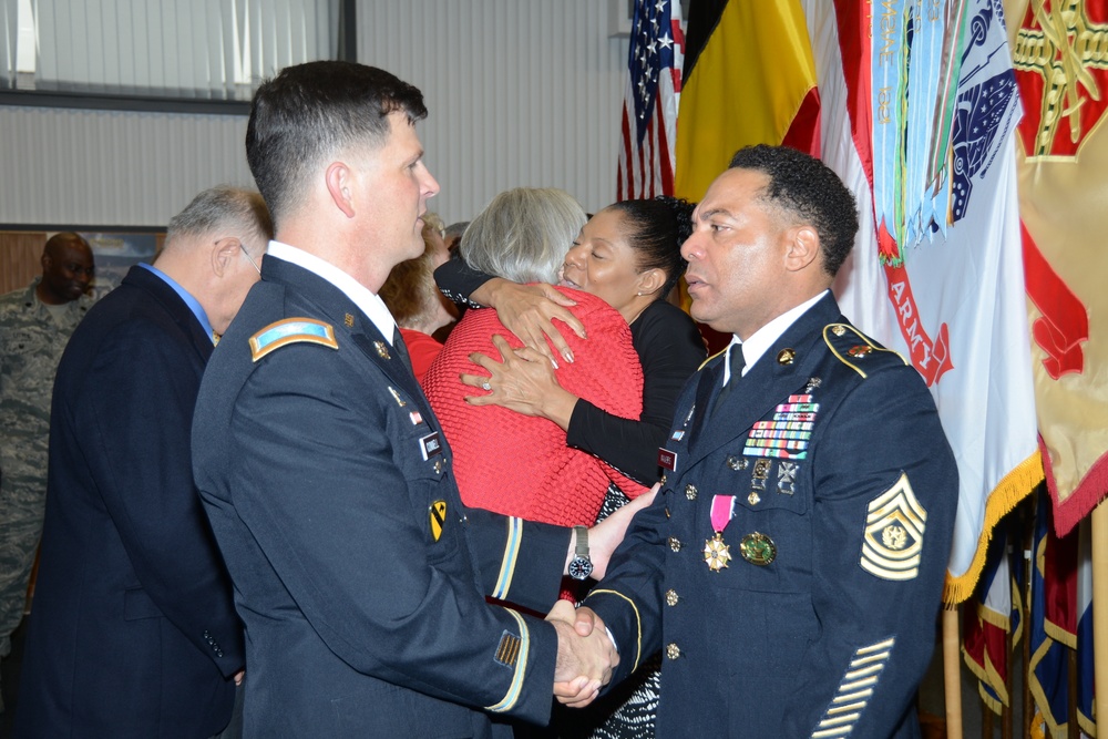 Command Sgt. Maj. William Majors' Retirement ceremony (U.S.Army Garrison Benelux)