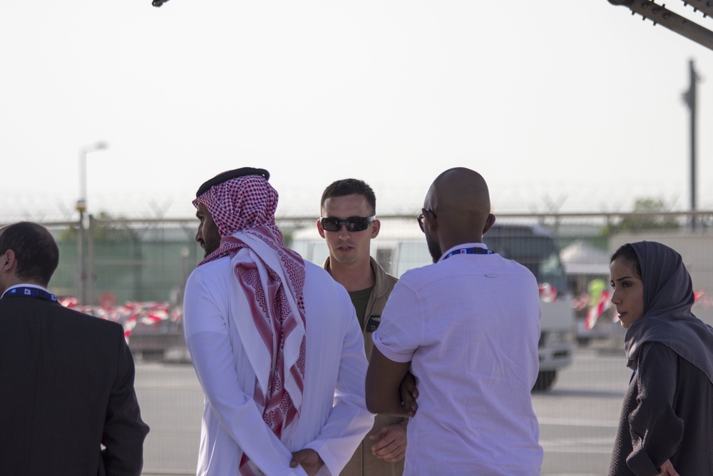 15th MEU shows off aircraft during Dubai Airshow