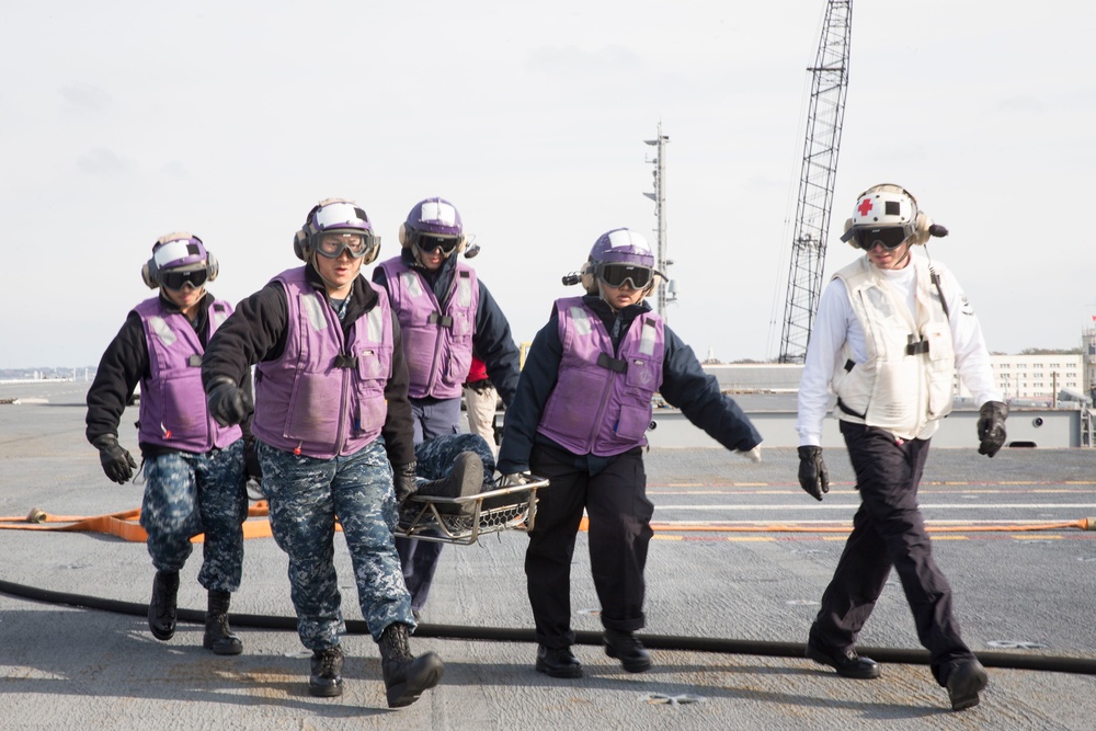 USS Gerald R. Ford General Quarters Drill