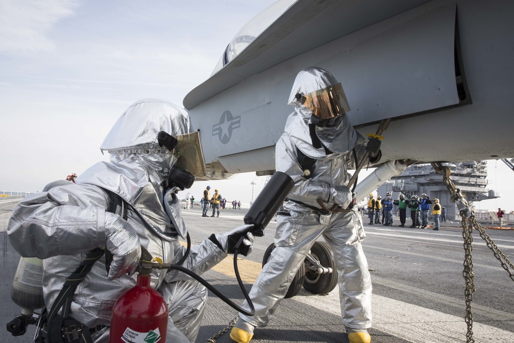 USS Gerald R. Ford General Quarters Drill