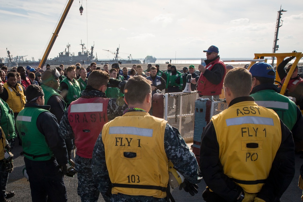 USS Gerald R. Ford General Quarters Drill