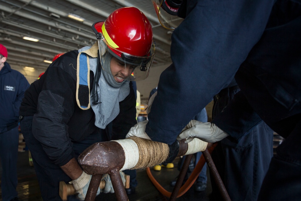 USS Gerald R. Ford General Quarters Drill