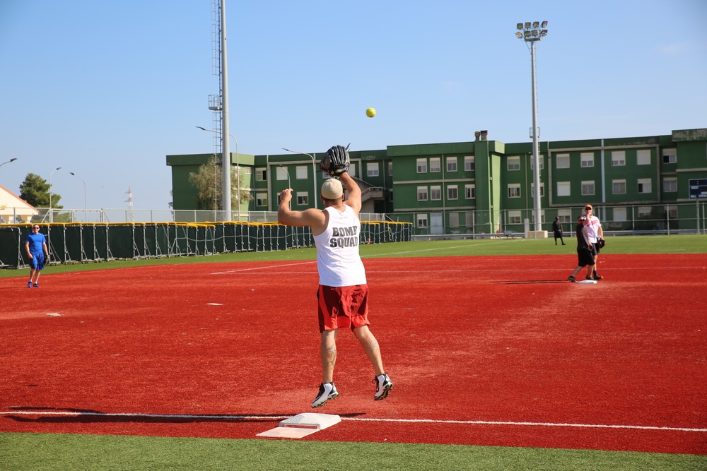 Fun day Friday: SPMAGTF-CR-AF service members show off their softball skills