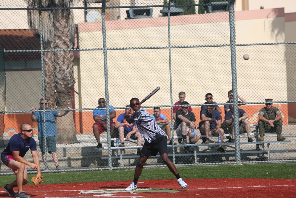 Fun day Friday: SPMAGTF-CR-AF service members show off their softball skills