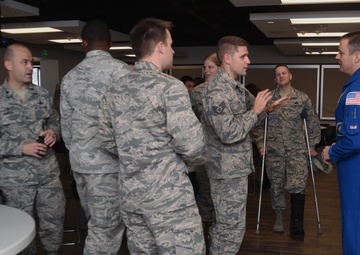NASA astronaut inspires Schriever Airmen