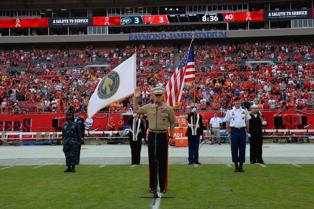 NFL Tampa Bay Buccaneers Salute Service Members