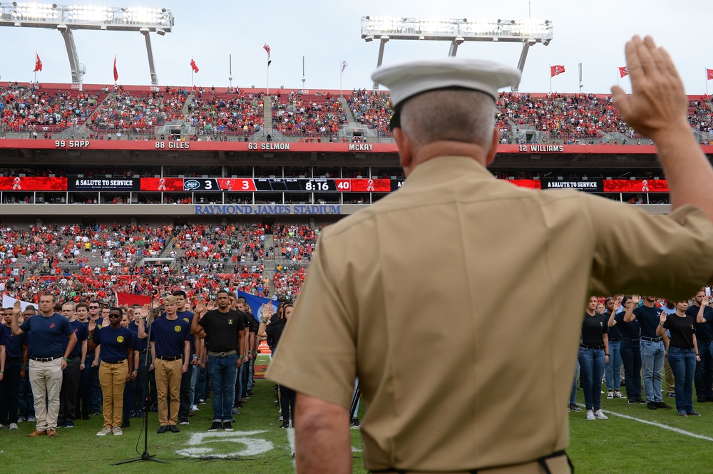 NFL Tampa Bay Buccaneers Salute Service Members