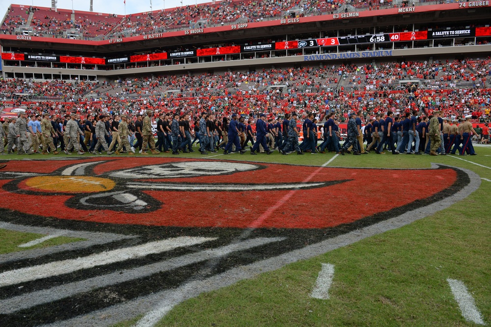 NFL Tampa Bay Buccaneers Salute Service Members