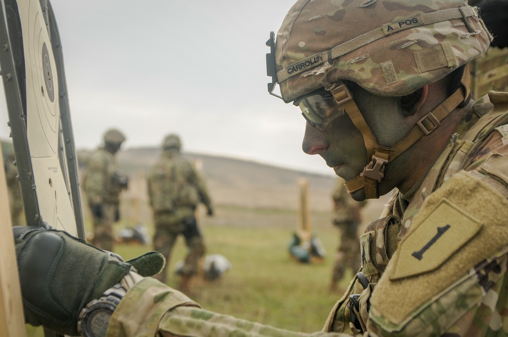 1-18th Infantry Trains in Romania